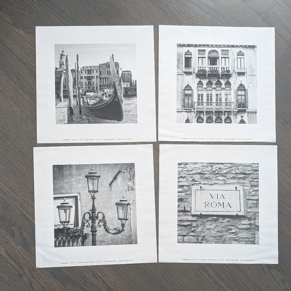 Poster Prints, 8 in x 8 in Photo, Black & White, Set of 12 - Picture 3 of 5
